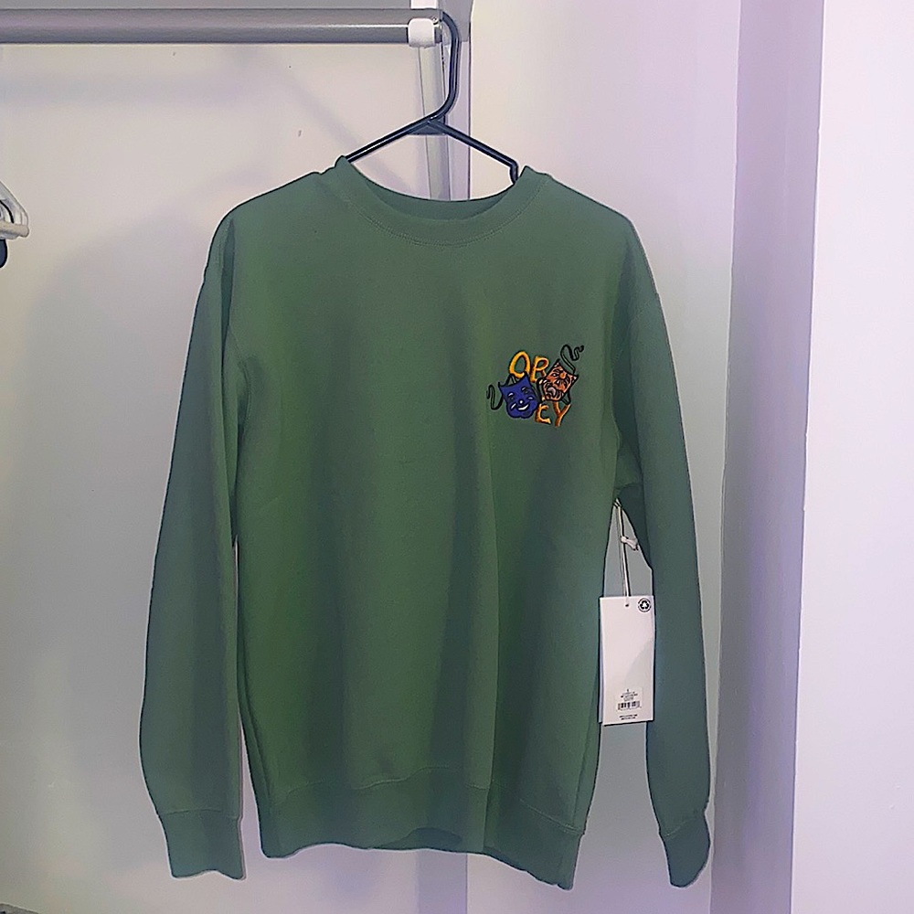 NWT Obey Laugh Now Crew Sweater size Small 112480118